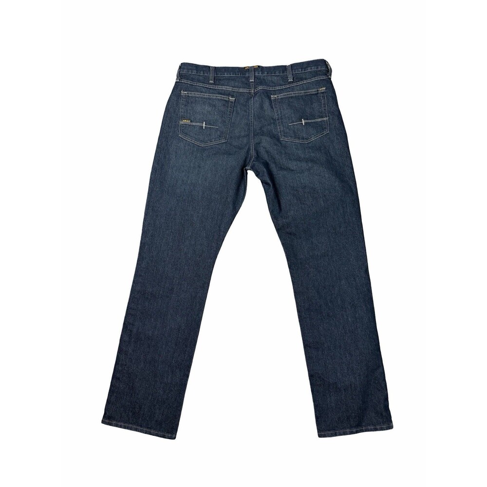 Ariat Rebar M5 Jeans Men's 40x36 Dark Blue Straight Work Durable Denim NWOT - Picture 5 of 13